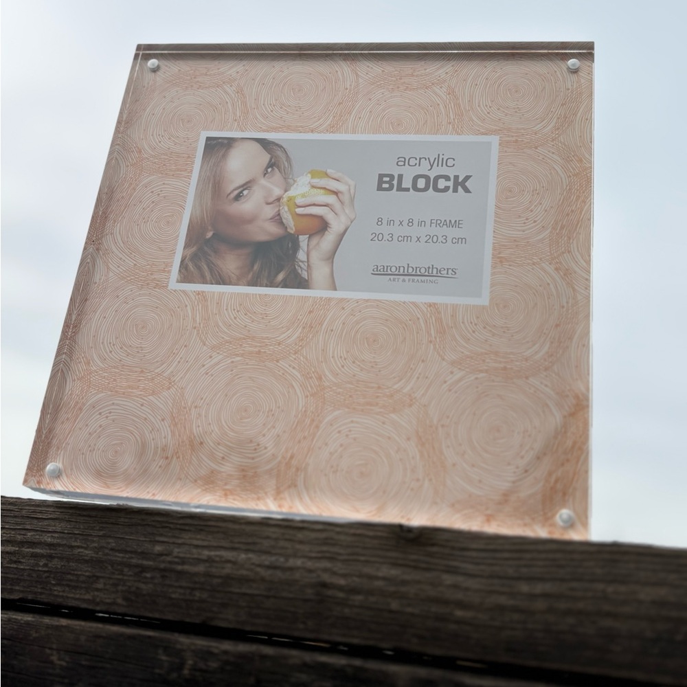 8 x 8” Acrylic Block Picture Frame - Picture 6 of 11
